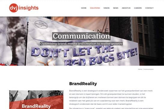 DVJ Insights — Een website die de expertise van DVJ Insights uitstraalt